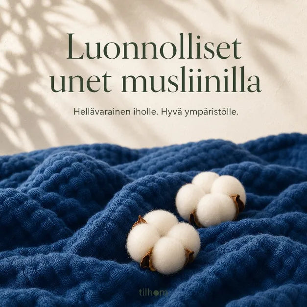 Pehmeä musliinipeitto