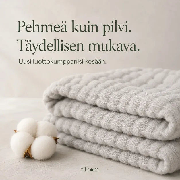 Pehmeä musliinipeitto
