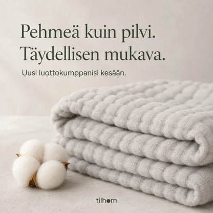 Pehmeä musliinipeitto