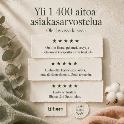 Pehmeä musliinipeitto