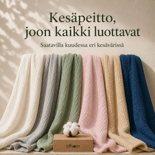 Pehmeä musliinipeitto