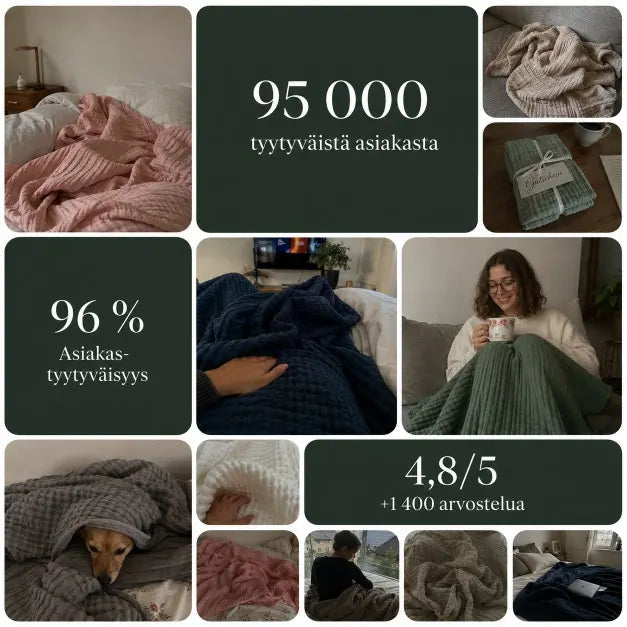 Pehmeä musliinipeitto