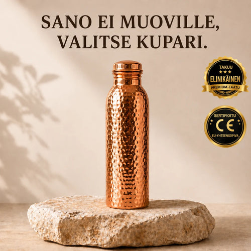 Kuparipullo Tilhom™ | Luonnollisesti puhdistettu vesi, muoviton