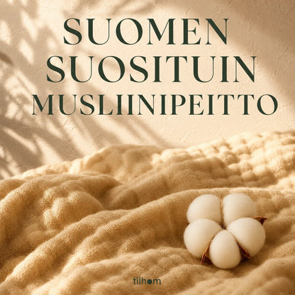 Pehmeä musliinipeitto